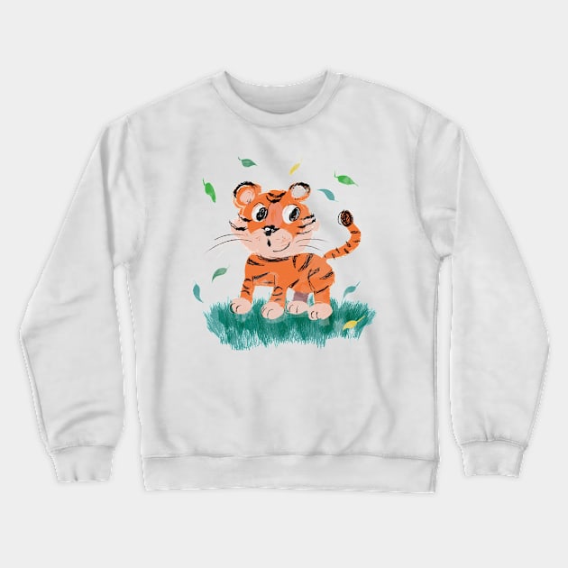 Cute little feline Crewneck Sweatshirt by markatos